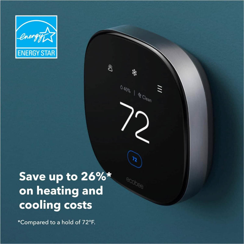 ecobee New Smart Thermostat Premium with Smart Sensor and Air Quality Monitor Household Appliances - DailySale