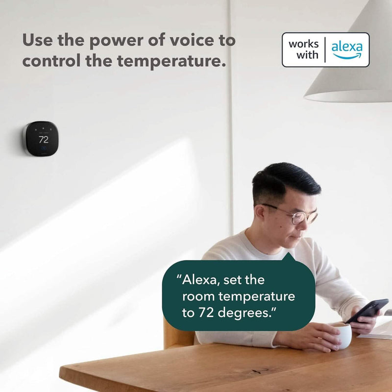 ecobee New Smart Thermostat Premium with Smart Sensor and Air Quality Monitor Household Appliances - DailySale