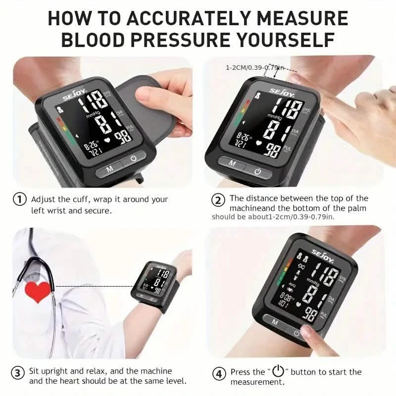 Oximeter & Digital BP Monitor – Heart Rate & Hypertension Detector