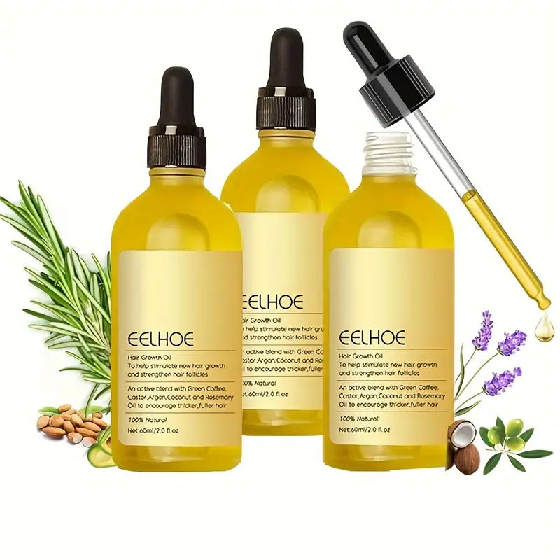 EELHOE Hair Growth Oil & Scalp Treatment Plant Extract for Dry Damaged Hair Beauty & Personal Care - DailySale