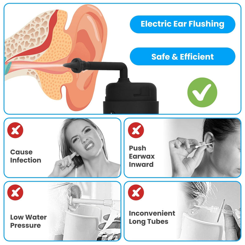 Electric Ear Wax Removal Kit with 3 Modes 6 Ear Tips IPX7 Waterproof USB Rechargeable Beauty & Personal Care - DailySale