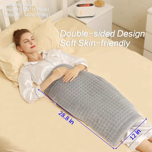 Electric Heating Pads, Washable Heated Blanket for Back Pain Muscle Pain Relieve Wellness - DailySale