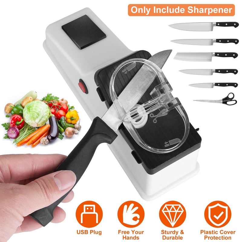 Electric Knife Sharpener with USB Plug Kitchen Tools & Gadgets - DailySale