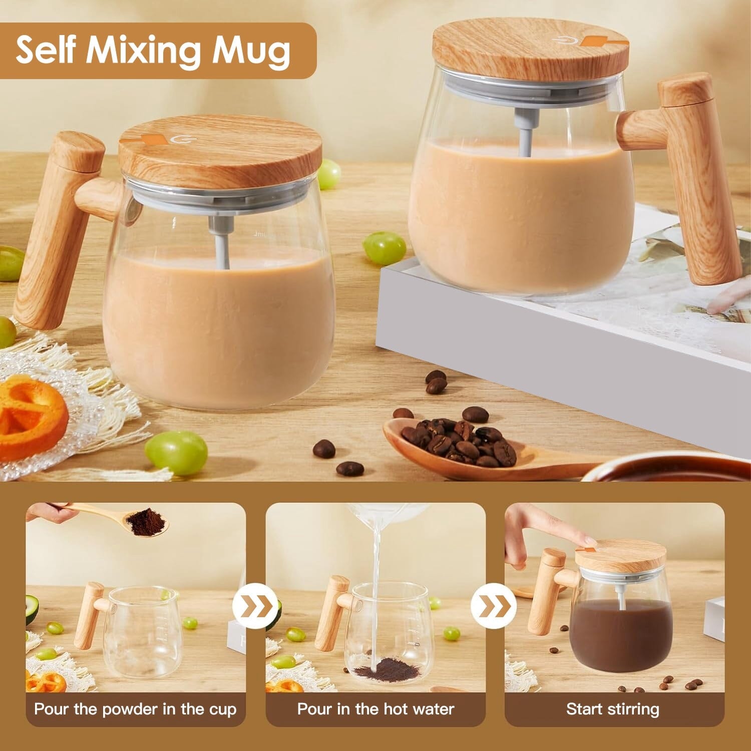 Electric Mixing Mug 400ML High Speed Mixing Cup Kitchen Appliances - DailySale