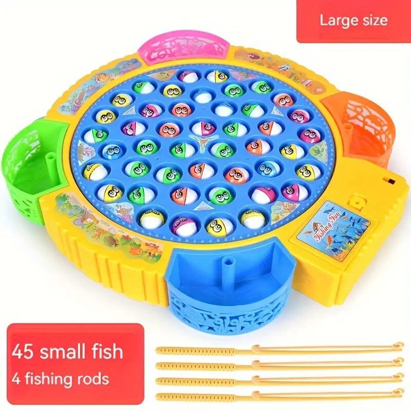 Electric Music Spinning Fishing Disc Toy Set Toys & Games L - DailySale