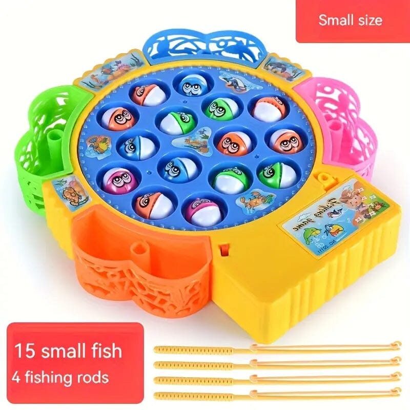 Electric Music Spinning Fishing Disc Toy Set Toys & Games S - DailySale