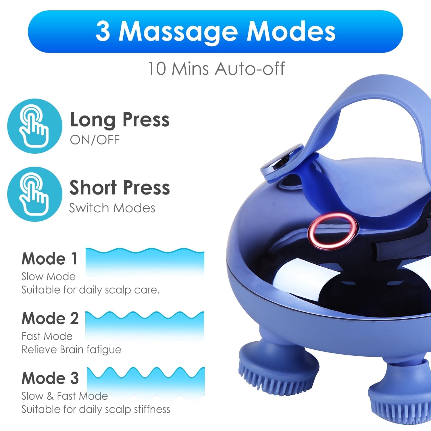 Electric Rechargeable Scalp Massager Wellness - DailySale