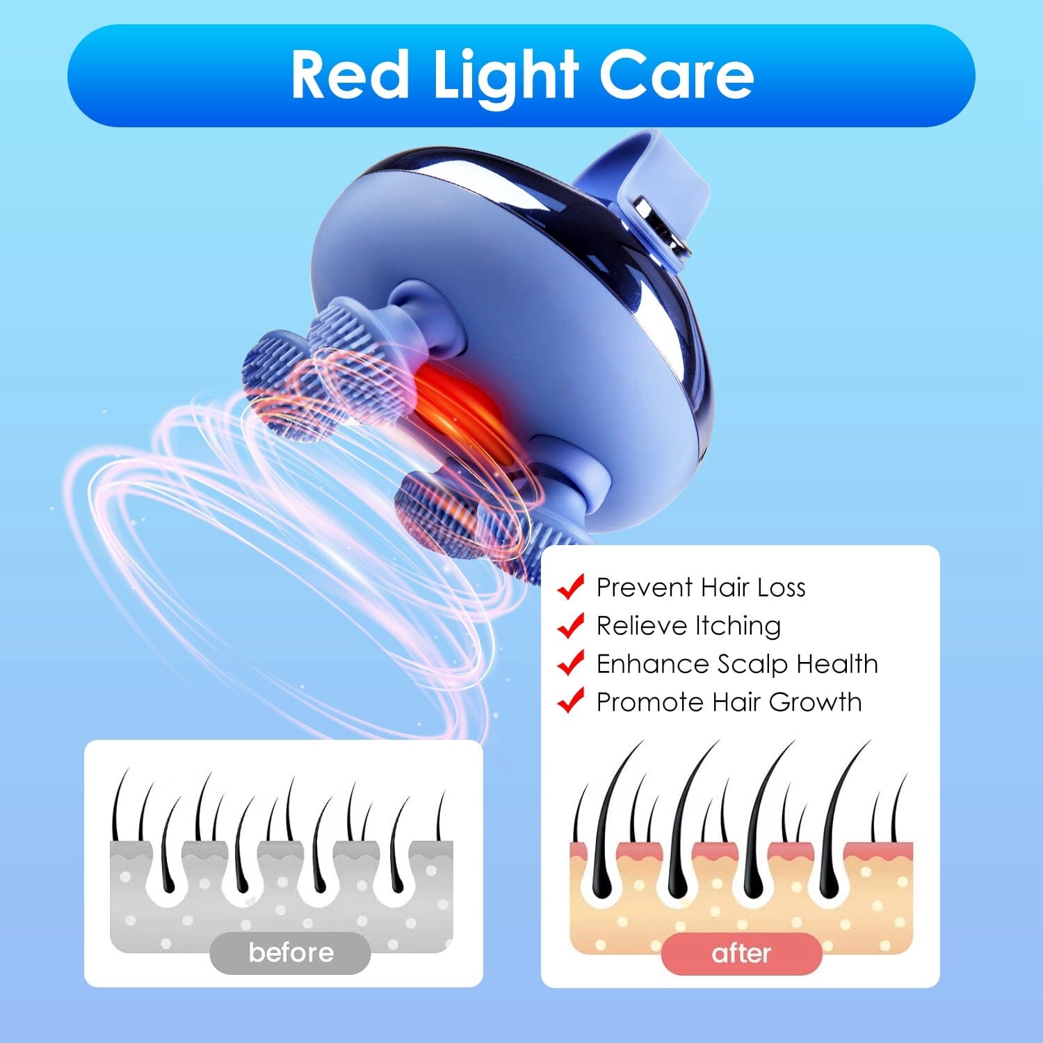 Electric Rechargeable Scalp Massager Wellness - DailySale