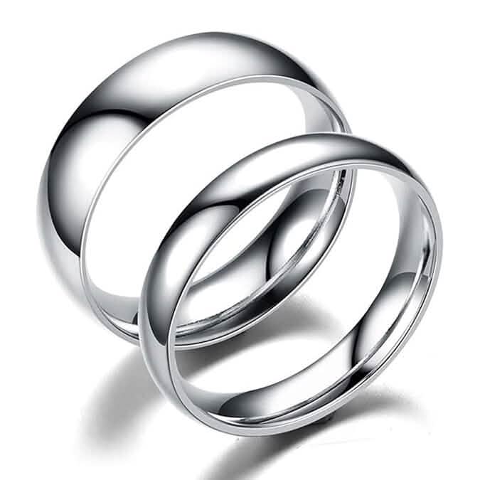 Elegant and Charming S925 Silver Wedding Band Ring Rings - DailySale