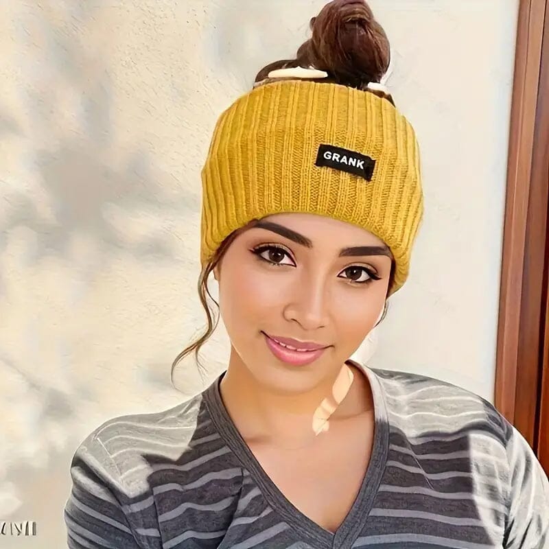 Elegant Knit Cozy Ear Warmer Headband for Women Women's Shoes & Accessories Yellow - DailySale