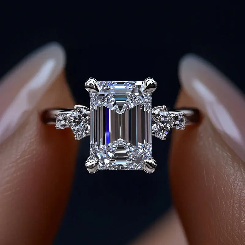 Elegant Princess Cut Cubic Zirconia Engagement Ring Rings - DailySale