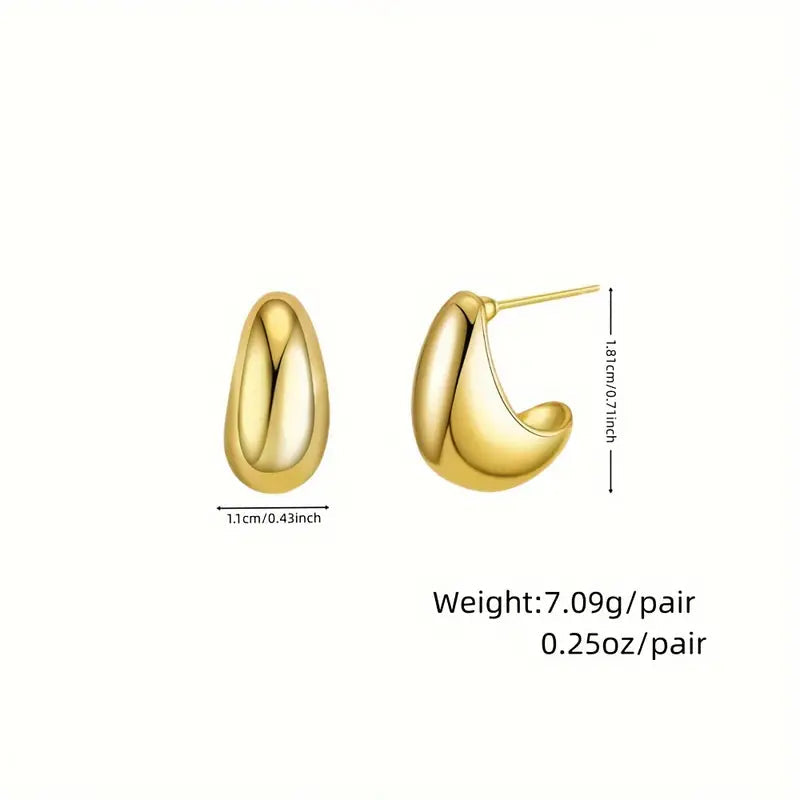 Elegant Water Drop Hoop Earrings for Women Earrings - DailySale