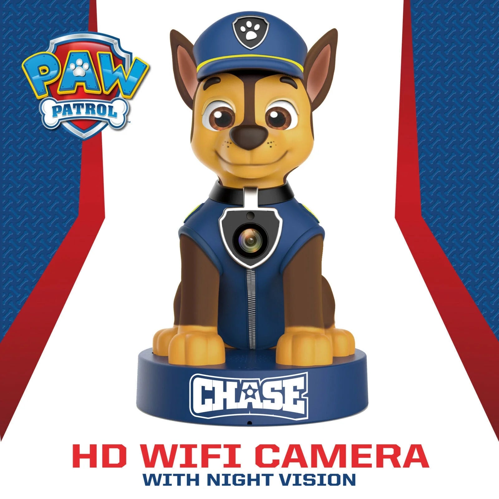 Ematic EPWB1402 PAW Patrol Chase 1080p HD Wifi Security Camera Monitor with Two-Way Audio and Night Vision CCTV Smart Home & Security - DailySale