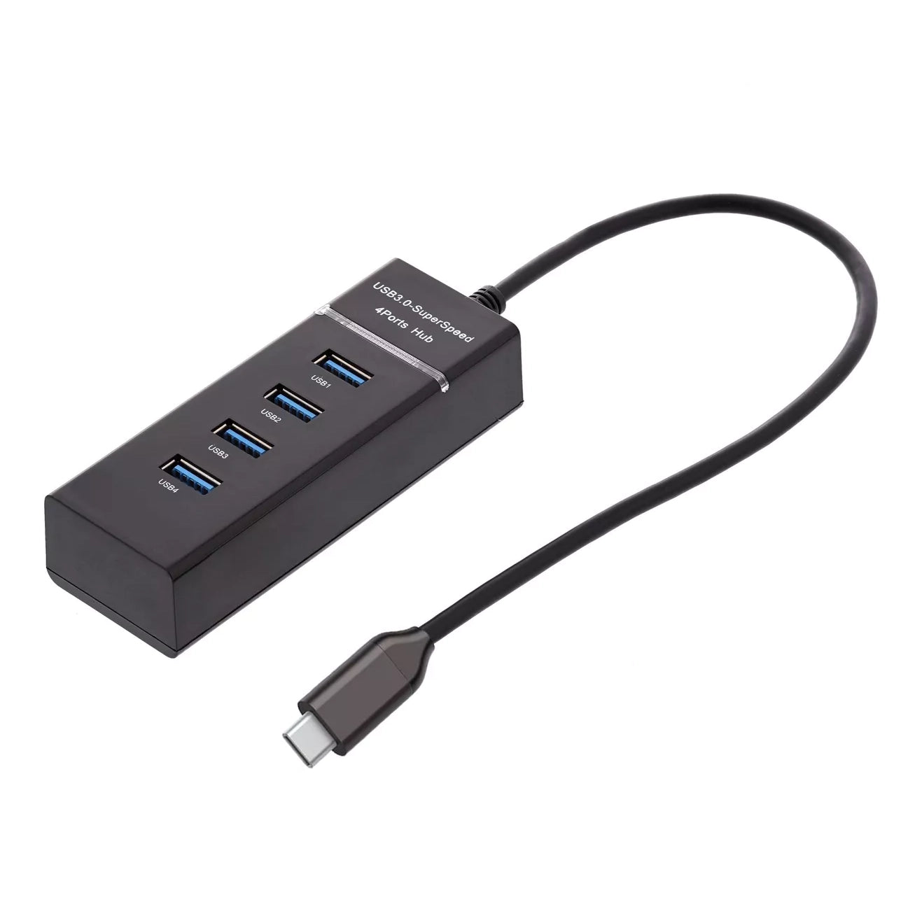 Ematic EUSB340 USB 3.1 Type-C to 4 Port USB Hub (Black) Computer Accessories - DailySale