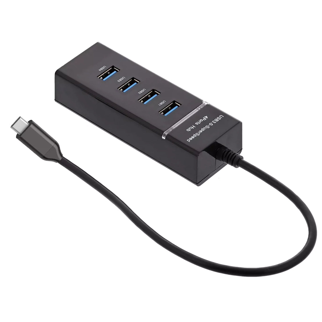 Ematic EUSB340 USB 3.1 Type-C to 4 Port USB Hub (Black) Computer Accessories - DailySale