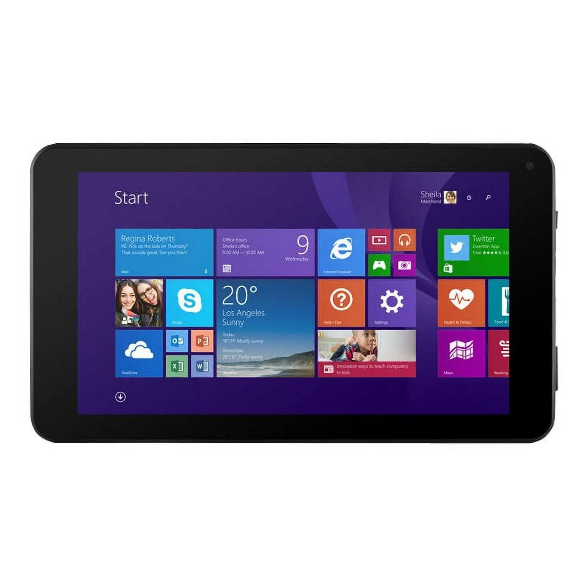 Ematic EWT716 Tablet 7" WSVGA Atom Quad-Core 1GB 16GB Windows 8.1 (Refurbished) Tablets - DailySale