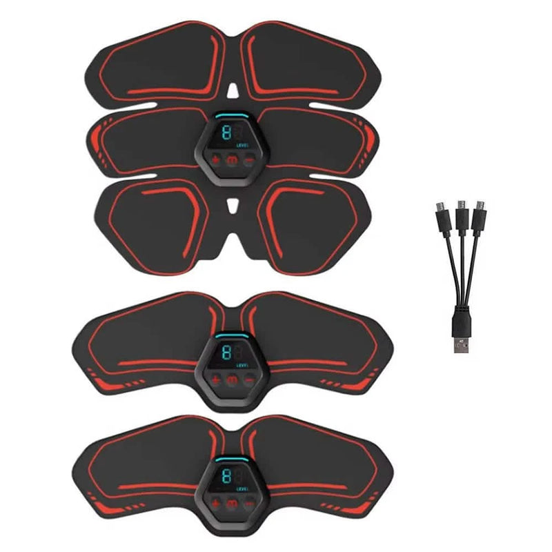 EMS Muscle Stimulator LCD Screen USB Rechargeable Portable Trainer Fitness - DailySale