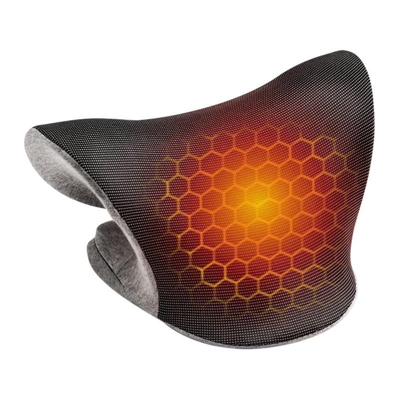 Ergonomic Heated Neck Stretcher Cervical Traction Therapy Pillow with Graphene Heating Pad Wellness - DailySale