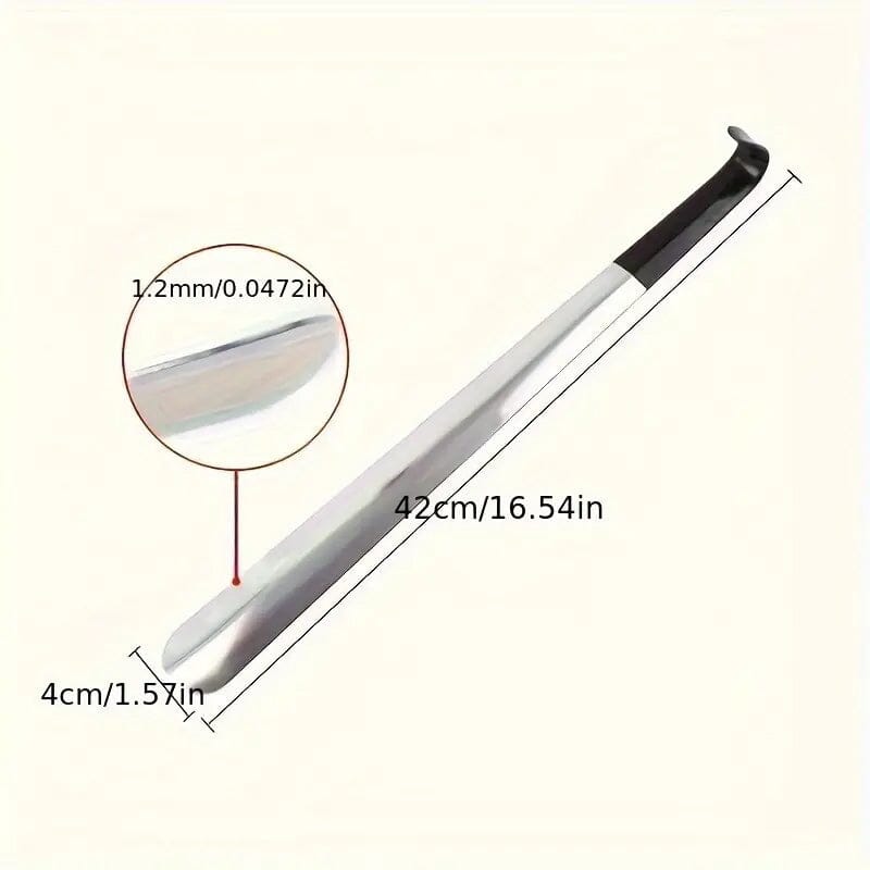 Ergonomic Stainless Steel Easy Grip Long Handle Shoe Horn Women's Shoes & Accessories - DailySale