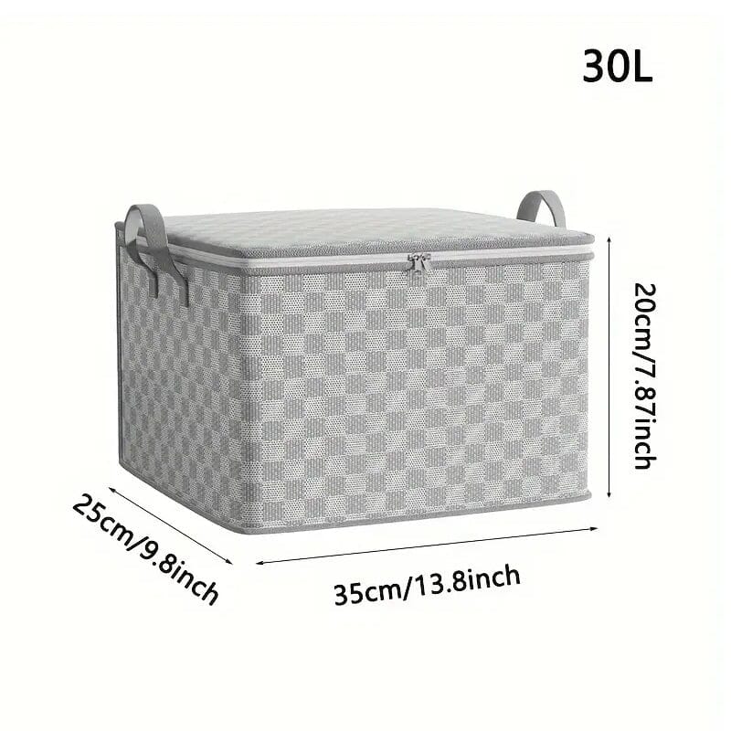 Extra-Large Checkerboard Canvas Storage Bag Closet & Storage 30L - DailySale