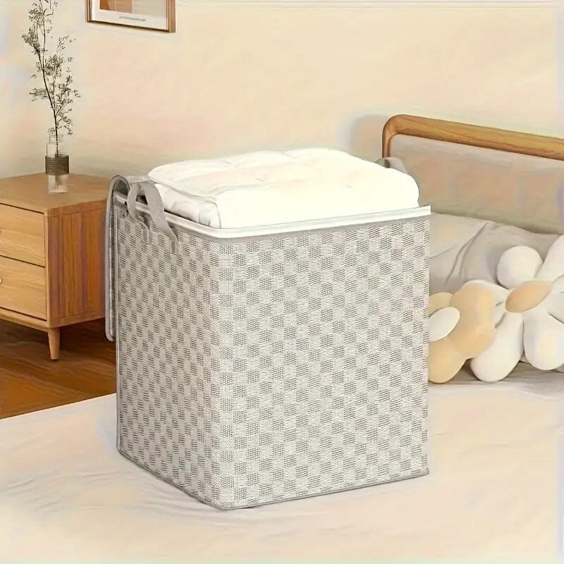 Extra-Large Checkerboard Canvas Storage Bag Closet & Storage - DailySale