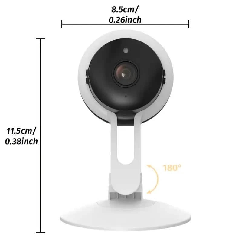 3MP Wireless Smart AI Home Security Camera – Two-Way Audio, Motion Detection, Night Vision