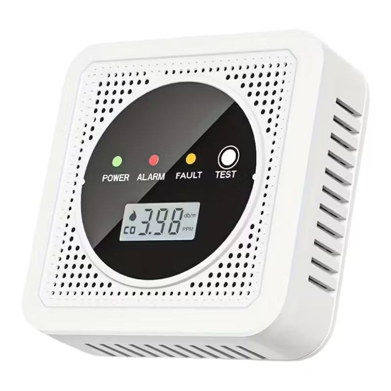 Dual Sensor Smoke & Carbon Monoxide Detector Alarm with LCD Display