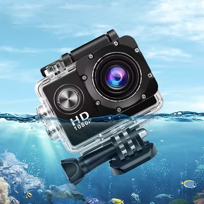 Ultra HD 1080P Action Camera – 140° Wide Angle, Fisheye Lens, LCD Disp