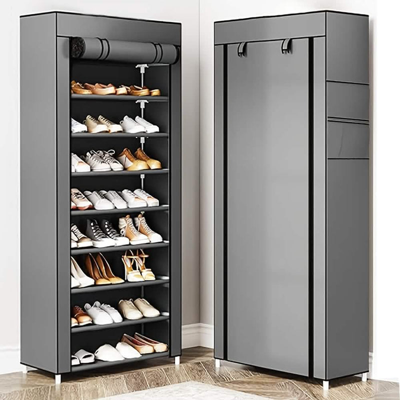 10-Layer 9 Grid Shoe Rack Shelf Storage Closet Organizer