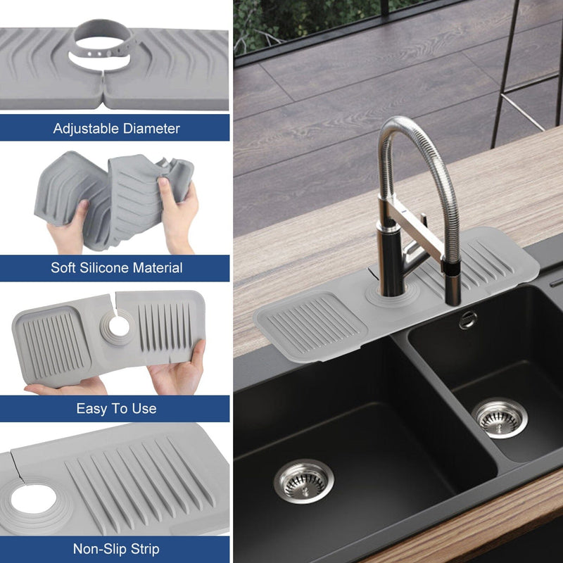 Kitchen Gadget Silicone Drain Mat Kitchen Bathroom Faucet Splash