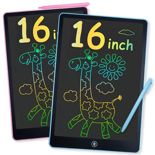 Digital LCD Writing Tablet with Stylus Pen Reusable Wipeable Dry-Erase Doodle & Drawing Board