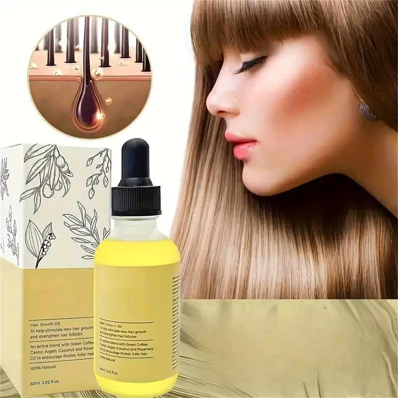 EELHOE Hair Growth Oil & Scalp Treatment Plant Extract for Dry Damaged Hair