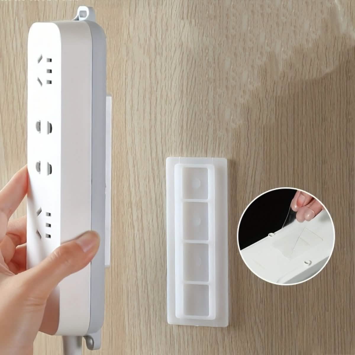 2-Pack Removable Wall Decals – Space-Saving Organizer for Surge Protectors