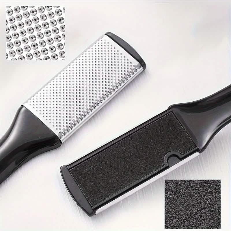 4-Piece Stainless Steel Foot File Set – Callus & Dead Skin Remover