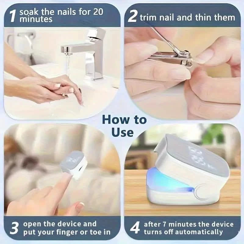 Portable LED Nail Lamp – USB Rechargeable, Quick-Dry, Compact for Manicures & Pedicures