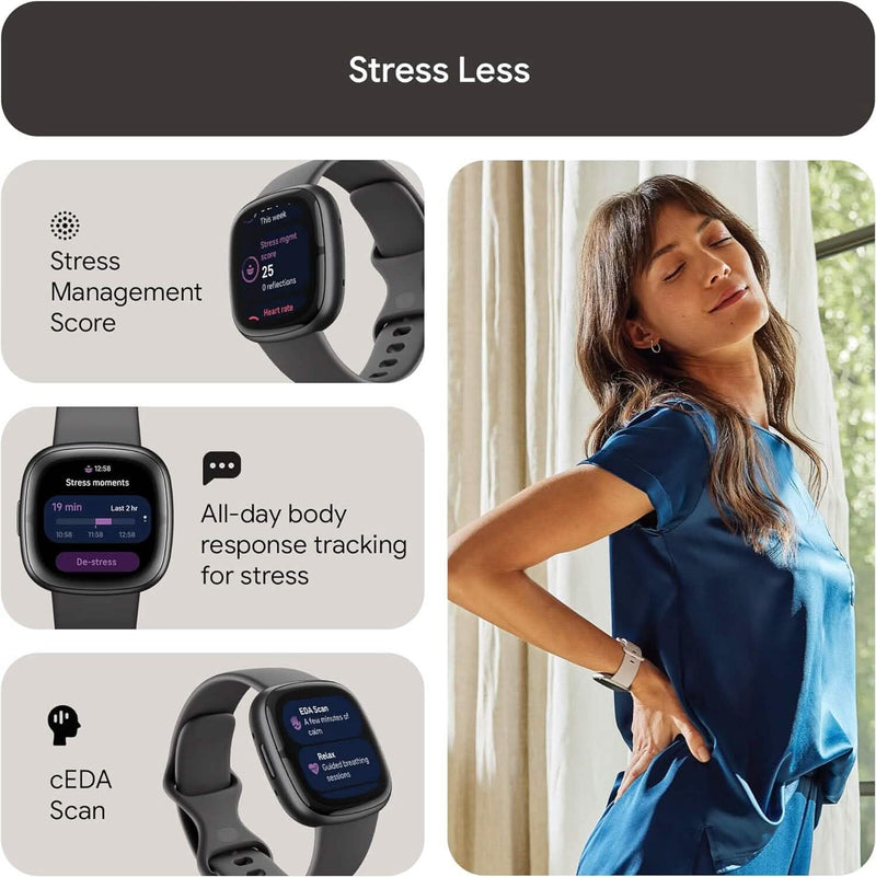 Fitbit Sense 2 Advanced Health and Fitness Smartwatch (Refurbished) Smart Watches - DailySale