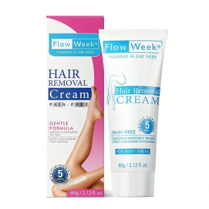 FlowWeek Painless and Irritation-Free Permanent Hair Removal Cream Beauty & Personal Care - DailySale