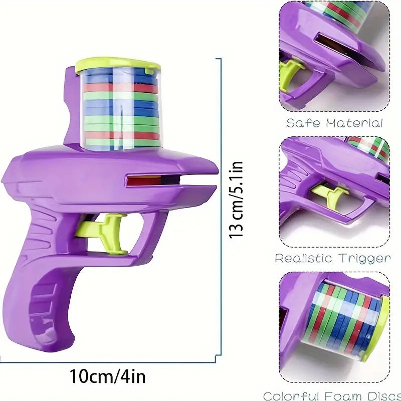 Flying Foam Disc Launcher Handheld Shooter Game Toys & Games - DailySale