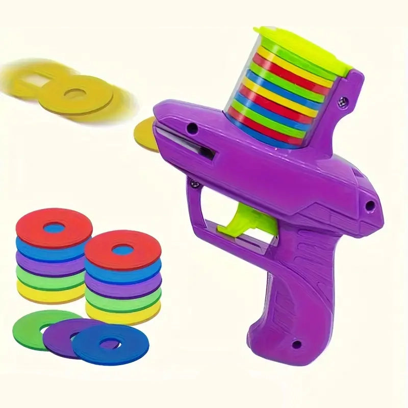 Flying Foam Disc Launcher Handheld Shooter Game Toys & Games - DailySale