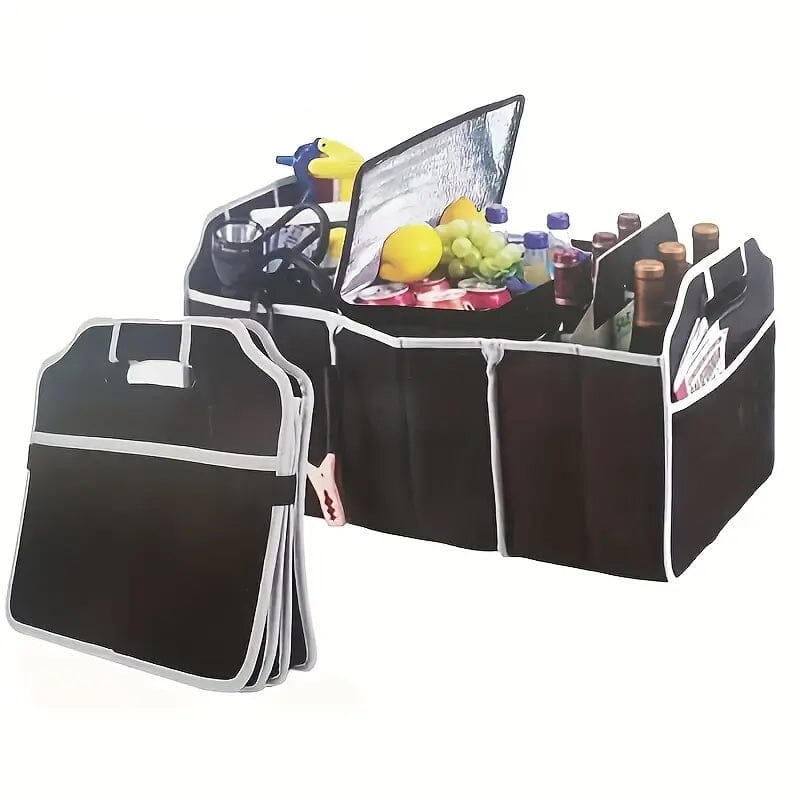 Foldable Canvas Car Trunk Organizer Automotive - DailySale