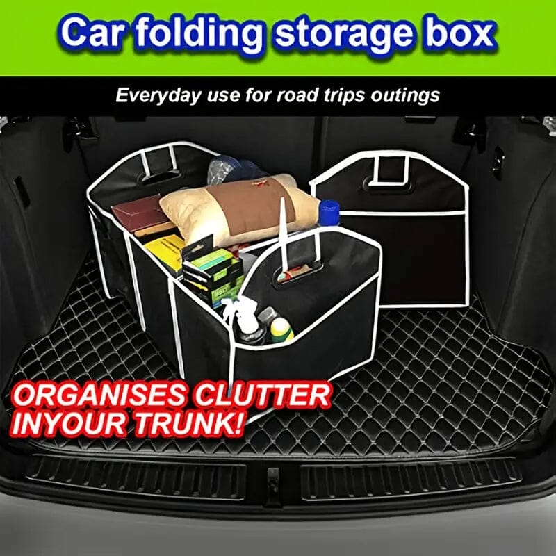 Foldable Canvas Car Trunk Organizer Automotive - DailySale