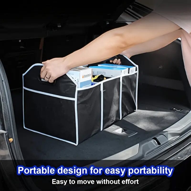 Foldable Canvas Car Trunk Organizer Automotive - DailySale