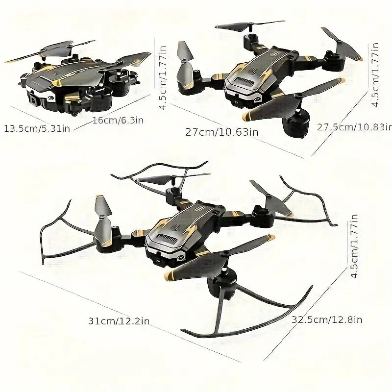 Foldable Quadcopter Mini Drone With Dual Cameras Cameras & Drones - DailySale