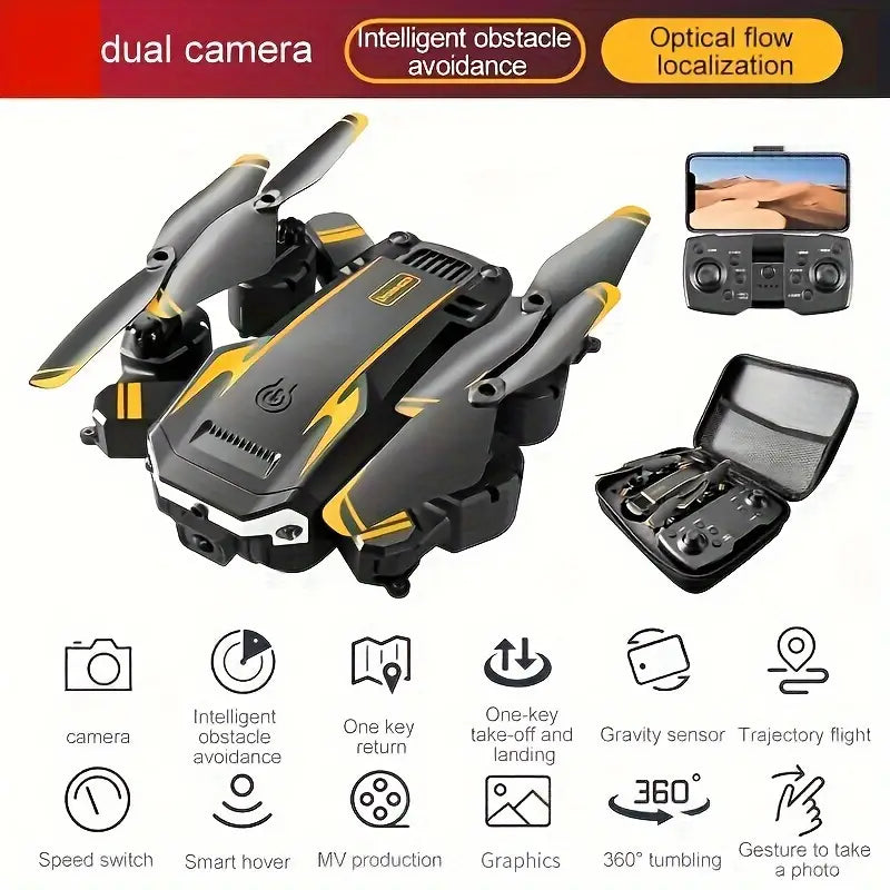 Foldable Quadcopter Mini Drone With Dual Cameras Cameras & Drones - DailySale