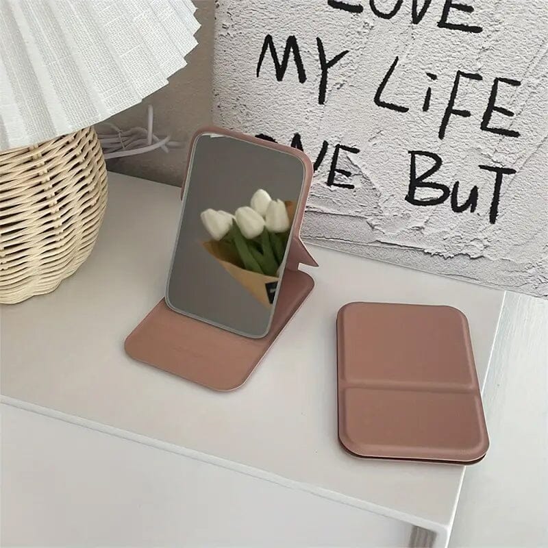 Foldable Travel Mini Makeup Mirror Beauty & Personal Care - DailySale