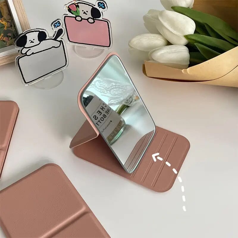 Foldable Travel Mini Makeup Mirror Beauty & Personal Care - DailySale