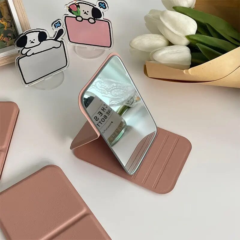 Foldable Travel Mini Makeup Mirror Beauty & Personal Care - DailySale