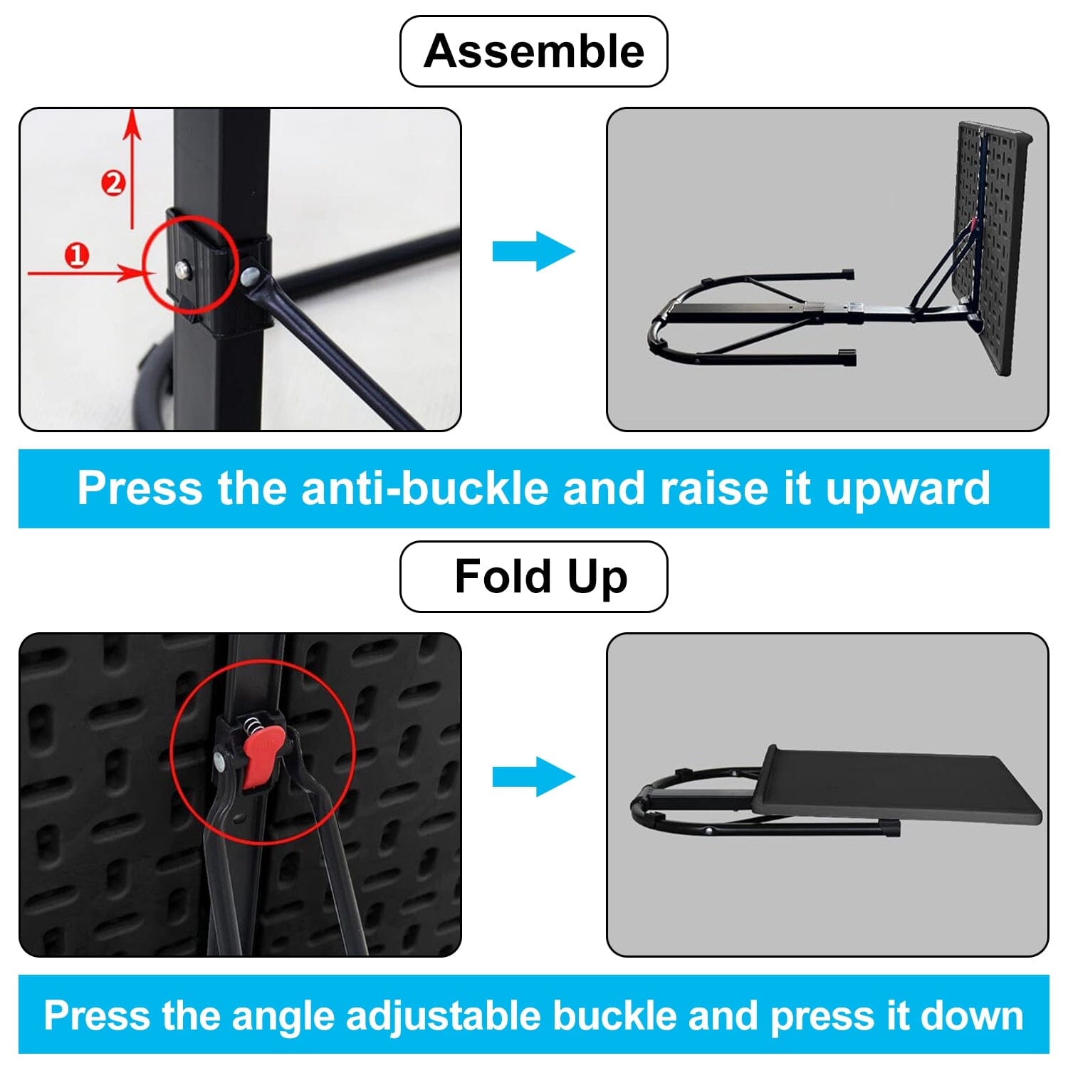 Folding Tray Portable Laptop Desk Computer Accessories - DailySale