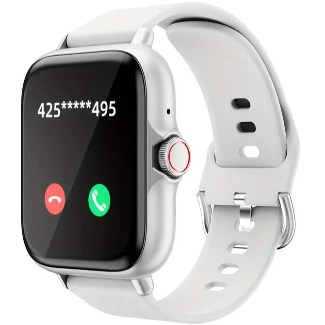 Full Touch Screen Smart Watch with Activity Tracker, Call & Message Functions, Pedometer & More Smart Watches White - DailySale