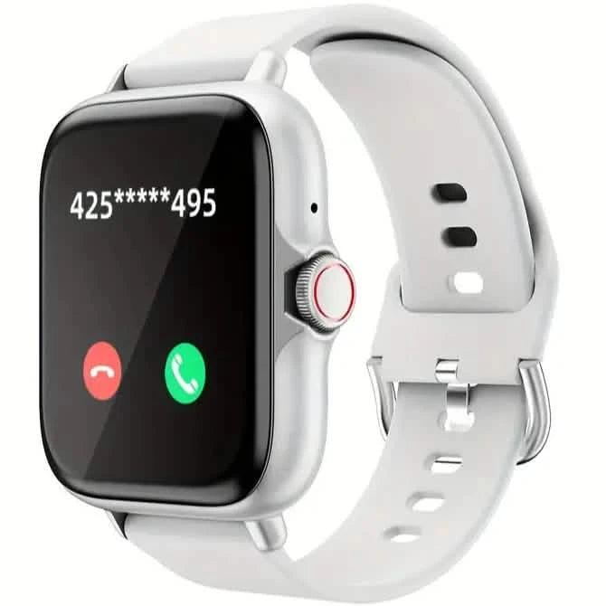 Full Touch Screen Smart Watch with Activity Tracker, Call & Message Functions, Pedometer & More Smart Watches White - DailySale